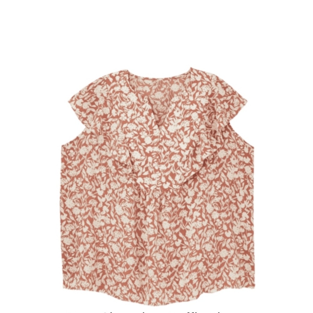 Maya Sleeveless Ruffle Blouse